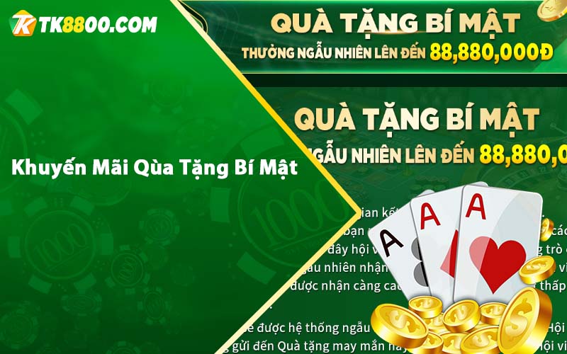 Khuyến Mãi Tải APP Tk88 - Thu hút rất nhiều cược thủ 4 Khuyến Mãi Qùa Tặng Bí Mật