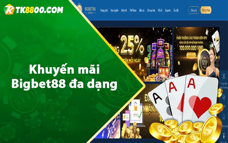 Bigbet88 - Link Đăng Ký Tài Khoản Nhận 88k 8 Khuyến mãi Bigbet88 đa dạng